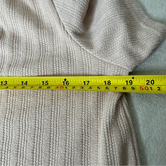 Madewell Pointelle Tie Neck Tunic Top Pink Size S - Picture 6 of 8